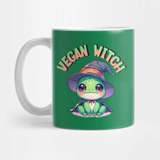 Vegan Witch Frog Cute Kawaii Animal Mug